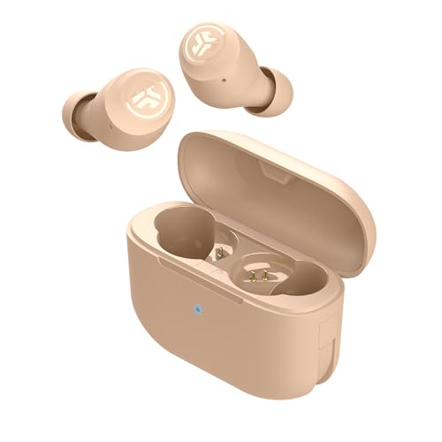 JLab Go Air Pop+ Tones 트루 와이어리스 이어버드, 인이어 헤드폰, 블루투스 이어폰, 35시간 재생 시간 이어버드, 마이크가 있는 블루투스 이어버드, USB-C 충전 케이스, 듀얼 연결, EQ3 사운드, (474C) - color: F-474 C, style: 톤+