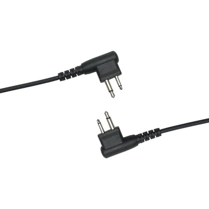 10-Pack C-Shape Earpiece Compatible with Motorola CP200D | 10-Pack, swivel C-hook ear hang, in-line PTT mic, M1 2-pin; Compatible with Motorola CLS1110 CP185 RDM2070D BPR40 DTR410