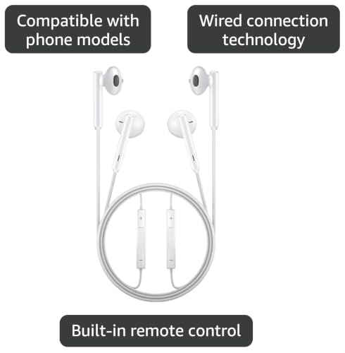 2 Packs Premium in-Ear Headphones: Control Music, Phone Calls & Volume with Built-in Remote - Compatible with Older Phone 5 to 14 Models and Their corresponding Plus/Pro/Max Series. Wired Earbuds.