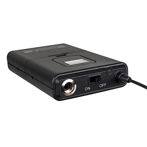 Wireless Microphone System Lavalier Mic 4 Channel 4 Headset 4 Lapel Mic 4 Bodypacks Dynamic Mics UHF for Conference Meeting Speech Karaoke Party Wedding Church
