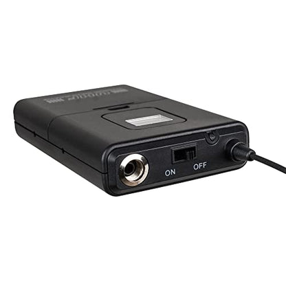 Wireless Microphone System Lavalier Mic 4 Channel 4 Headset 4 Lapel Mic 4 Bodypacks Dynamic Mics UHF for Conference Meeting Speech Karaoke Party Wedding Church
