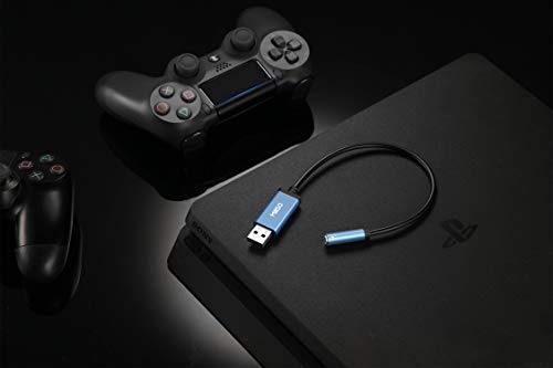 USB to 3.5mm Audio Jack Adapter External TRRS USB to Aux Audio Jack | Sapphire Blue, Metal Shell, Premium Stereo USB Sound Card for Headphone, Speaker, PS4, PS5, PC, Laptop, Desktop - 1 FT - size: 1 Feet