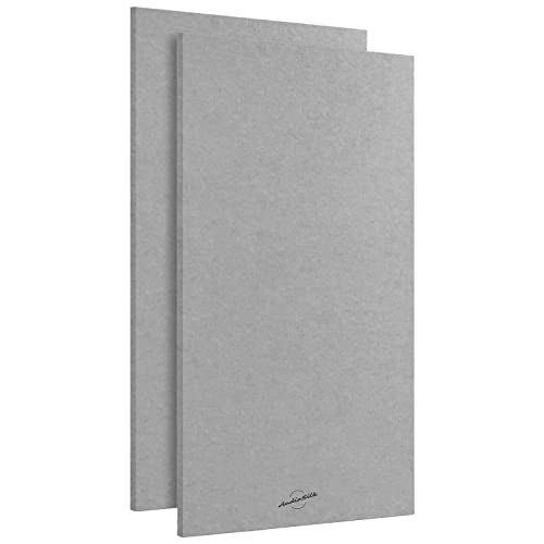 Acoustic Panels, 2 Pack, Large, 46" x 23", Mid Grey - color: Mid Grey, size: 2 Panels