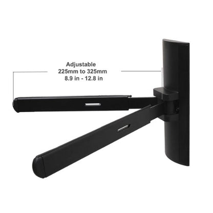 VideoSecu Adjustable AV Shelf Wall Mount Bracket for DVD Player Receiver VCR DVR Cable Box or Other Audio Component - Under TV Bracket MA1