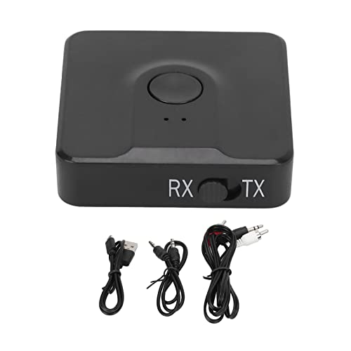 Bluetooth 5.0 Transmitter and Receiver,Multifunction 2 in 1 Audio Adapter,Splitter for TV/Headphones/PC/Home Stereo/Speakers