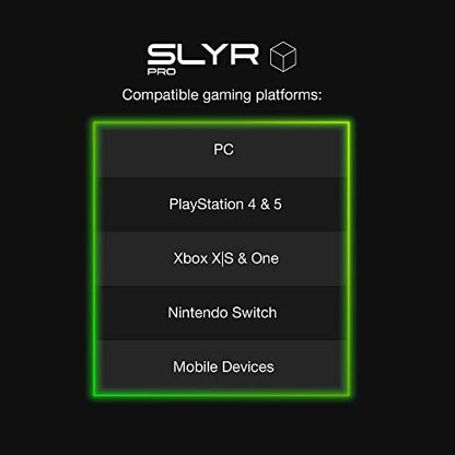 Skullcandy SLYR Pro Multi-Platform Wired Gaming Headset, Removable Mic, Lightweight Design, Ultra-Soft Memory Foam Ear Cushions, Mute and Volume Controls, PC, Xbox, PlayStation - Green Digi-Hype - color: Green Digi-Hype, style: SLYR Pro
