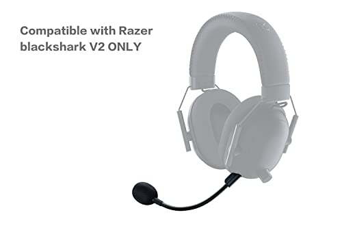 Replacement Game Mic for Razer BlackShark V2 / V2 Pro / V2 SE Headset on PS4 PS5 Xbox One PC, 3.5mm Detachable Boom Microphone