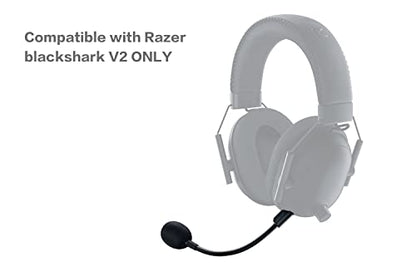 Replacement Game Mic for Razer BlackShark V2 / V2 Pro / V2 SE Headset on PS4 PS5 Xbox One PC, 3.5mm Detachable Boom Microphone