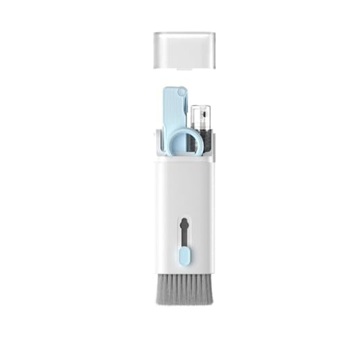 7 in 1 Cleaning Tools Kit for Airpods Pro 1 2 3 Multi-Function Cleaning Pen with Soft Brush Flocking Sponge for Bluetooth Earphones Earbuds & in-Ear Headphones Case Cleaner ﻿ (Blue) - color: Blue