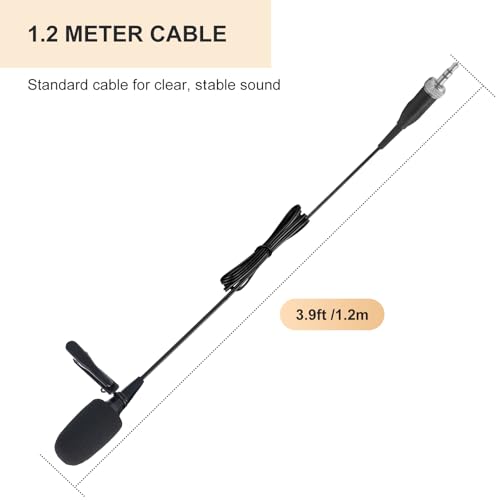 Lavalier Microphone, Cardioid Condenser Clip On Microphone, Lapel Microphone Compatible with Sennheiser Microphone Wireless System, 3.5mm Screw Lock Plug, Ideal for Lectures, Theater, Actors - size: 3.5mm Screw Lock Plug