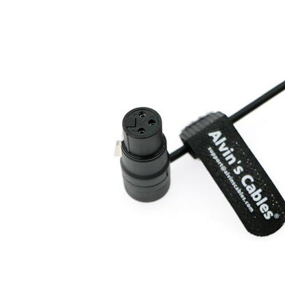 Alvin's Cables Rotatable Low-Profile XLR 3 Pin Male to Female Cable Original Connector Balanced Microphone Audio Cord - size: 18 inches