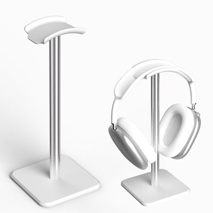 Headphone Stand - Headset Stand with Aluminum Hanger (White) | Headphone Holder for AirPods Max, Sony, Bose, Beats and More - color: White