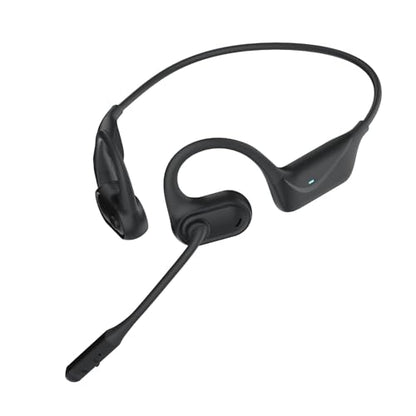 MONODEAL Open Ear Headphones with Mic, Wireless Headset with Microphone