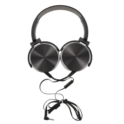 Lightweight Wired Over Ear Computer Headset with Microphone Breathable Comfortable Design for Music Gaming Portable Desktop Use