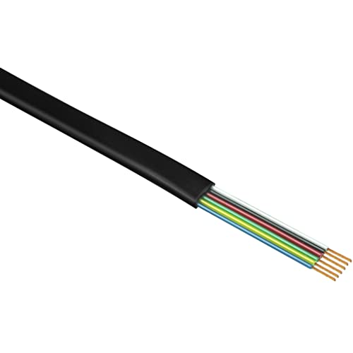 NECABLES 2Pack RJ12 Cable 10ft Telephone Cord Phone Cable - 10 Feet | RJ12 6P6C Male to Male Straight Wired for Both Data and Voice Use Black - size: 10 feet