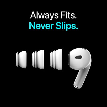 Premium Multi-Flange Eartips for AirPods Pro 1&2 (S/M/L) – Always Fits, Never Slips - size: Mixed (S, M, L)