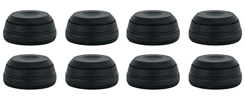 Rockville ISOPAD Aluminum/Silicone Isolation Pad Feet, 8-Pack | 4 Feet Included, Anti Vibration Swivel Top, Anti Slip, 120 lbs Capacity, No Glue/Screws, for Studio Monitors/Subwoofers