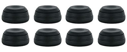 Rockville ISOPAD Aluminum/Silicone Isolation Pad Feet, 8-Pack | 4 Feet Included, Anti Vibration Swivel Top, Anti Slip, 120 lbs Capacity, No Glue/Screws, for Studio Monitors/Subwoofers