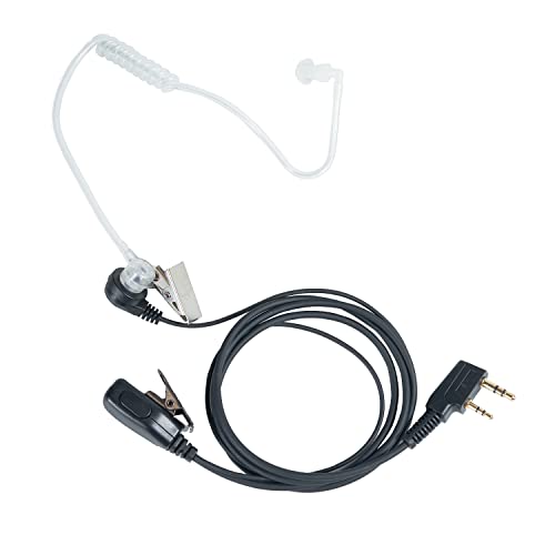 Covert Acoustic Tube Headset for Baofeng UV-5R BF-888S BF-F8HP BF-F9 TK-2107 TK-3107 RT7 RT21 Walkie Talkie Two Way Radio 10 Pack