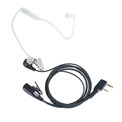 Covert Acoustic Tube Headset for Baofeng UV-5R BF-888S BF-F8HP BF-F9 TK-2107 TK-3107 RT7 RT21 Walkie Talkie Two Way Radio 10 Pack