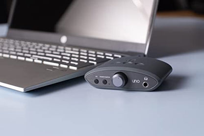 iFi uno - DAC & Headphone AMP - USB-C Input - Improve Lacklustre Audio | Streaming/Gaming/Music Modes Adjust Sound to Suit You - 32-bit/384kHz/DSD256/MQA - Windows/MAC/Smart Device/Active Speakers