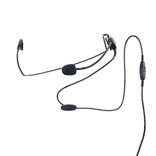 Kenwood Behind-Neck Two-Way Radio Headset – Flexible Boom Microphone, in-Line Push-to-Talk, Compatible ProTalk & NX Series - style: KHS-22A