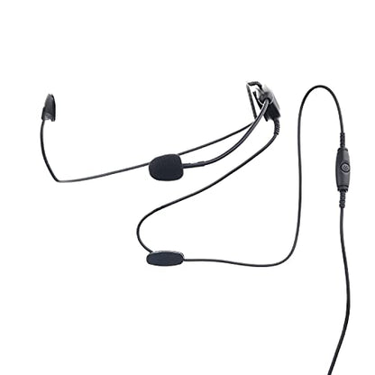 Kenwood Behind-Neck Two-Way Radio Headset – Flexible Boom Microphone, in-Line Push-to-Talk, Compatible ProTalk & NX Series - style: KHS-22A