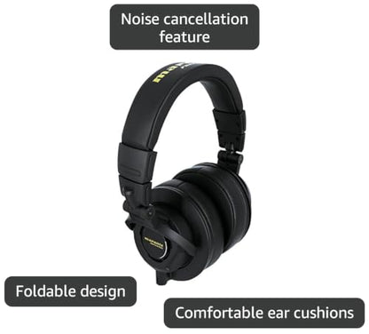 Marantz Pro Monitor Headphones, Enclosed Over-Ear Headphones, Wired 40mm Diameter Driver, Musical Instrument Playing, Distribution, DJ, Gaming, Telework, MPH-1 - style: 40mm headphones