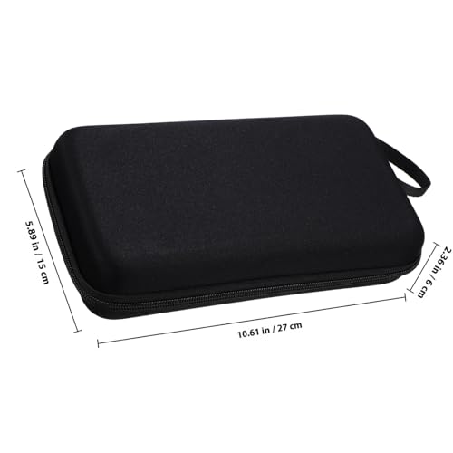 Portable Hard Shell Microphone Carrier Bag with Padded Dividers Shockproof Protective Case for Microphone Storage and Travel Compact Lightweight Organizer for Audio Mic Accessories