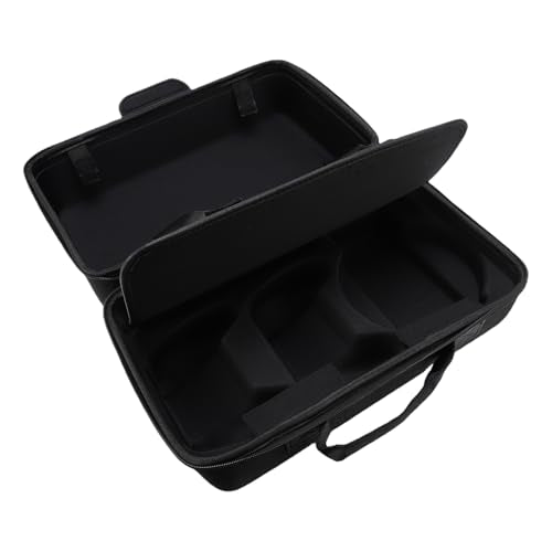 Dpofirs Protective Travel Bag for SLIM Console | Hard Shell Shockproof Storage Case, Controller Holder, WaterResistant, Large Capacity, Gray (Black) - color: Black