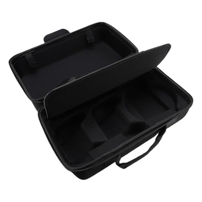 Dpofirs Protective Travel Bag for SLIM Console | Hard Shell Shockproof Storage Case, Controller Holder, WaterResistant, Large Capacity, Gray (Black) - color: Black