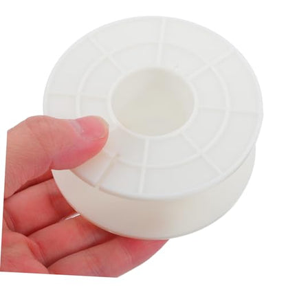 3 Piece White Plastic Wire Reel for Audio Cord Storage | Sturdy round Replacement Cable Reel, Portable, Wear Resistant, Drop Resistant, Light in Weight