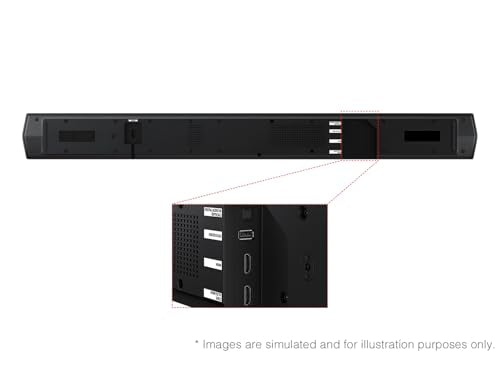 Samsung B-Series Soundbar HW-B750F 5.1 ch Subwoofer (2025 Model) Voice Enhance Mode, Q-Symphony, Adaptive Sound - style: HW-B750F