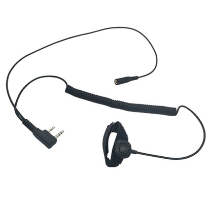 Walkie Talkie 3.5mm Female Inputs Aux Audio Adapter Push-to-Talk Finger PTT Button Compatible with BaoFeng Kenwood Retevis Samcom, for General Electronic Earmuffs to K1 Radios