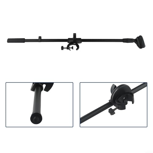 Adjustable Microphone Stand Boom Arm Mount With Holder Extension Bracket 360 Degree Rotating Desktop Mic Stand Clip For Studio Broadcasting Recording Live Streaming 55CM Length(Mic Clip A) - size: Mic Clip A