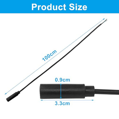 Jiozermi 3.5mm Female to Bare Wire TRRS Audio Cable, 3ft, 4 Pcs | 4 Pole Stereo, 1/8" TRRS Female Jack, For Speaker Headphone Microphone, Cable Repair