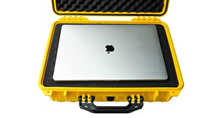 MEIJIA All Weather IP67 Waterproof Hard Camera Case,Hard Protective Case,Hard Case with Customizable Foam,Fit Use of Drones,Camera,Equipments,Pistols(Yellow,18.5 x14.06x6.93inches) - color: Yellow, size: 18.5 x14.06x6.93inches