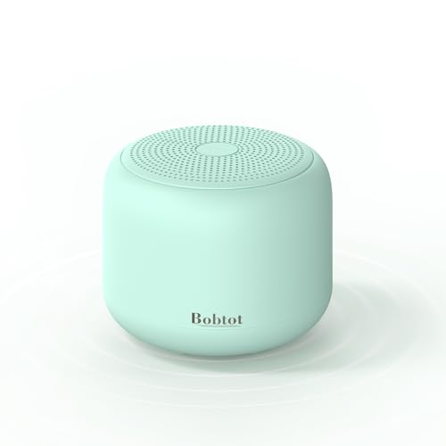 Bobtot Portable Bluetooth Speakers with Strap Easy to Carry Mini Speaker | Wireless IPX5 Waterproof with Loud Stereo Sound, 20 Hours Playtime, Rechargeable Battery, Built-In Microphone, Green - color: Green