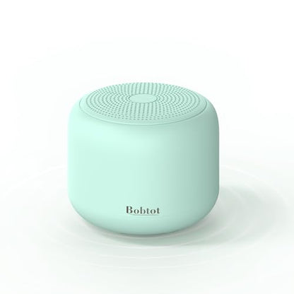 Bobtot Portable Bluetooth Speakers with Strap Easy to Carry Mini Speaker | Wireless IPX5 Waterproof with Loud Stereo Sound, 20 Hours Playtime, Rechargeable Battery, Built-In Microphone, Green - color: Green