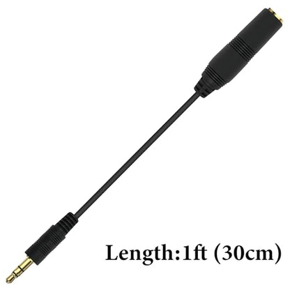GEEKRIA 3.5mm (1/8'') Male to 6.35mm (1/4'') Female Headphones Plug Adapter, Conversion Audio, Cord Compatible with Phone, Laptop, Headphones - Stereo Audio Connector (30cm)
