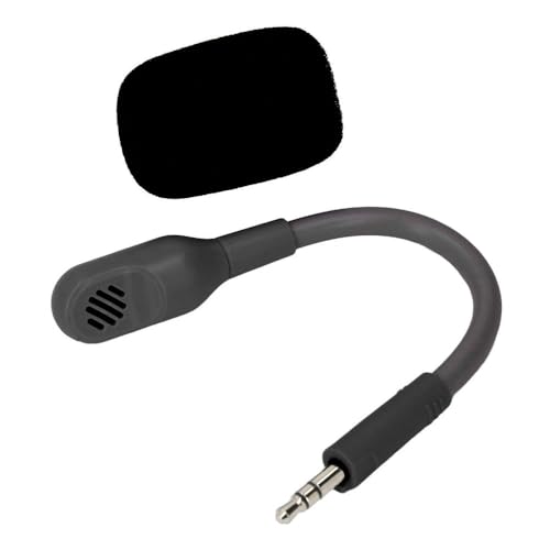 3.5mm Detachable Microphone Flexible Replacement Professional Boom Microphone for Barracuda X Gaming Headset(Black) - color: Black