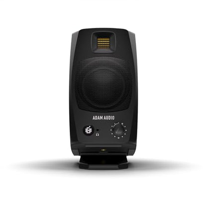 ADAM Audio D3V Active Desktop Studio Monitor Speakers - Black | USB-C, D-ART Tweeter, 3.5in Woofer, 240W, 45Hz-23kHz, 97dB SPL, Balanced TRS, Headphone Out - style: D3V Black