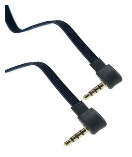 Short 5cm 20cm 3.5mm Plug to Plug 90° Right Angle Aux Audio Cable 3.5mm Jiack Cable 30cm 50cm(5CM,4J) - color: 4J, size: 5CM