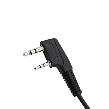 2-pin Covert Acoustic Tube Earpiece Headset for Kenwood Puxing Wouxun Baofeng Two Way Radio 2pin(4 Pack) - color: 4 Pack