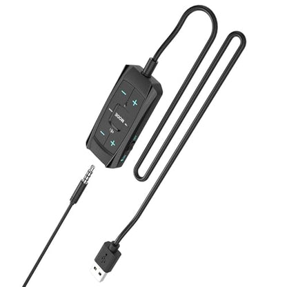 USB External Sound Card 7.1 Surround Auditory Adapter with Sound Control for PC Gaming Headsets Long Cable