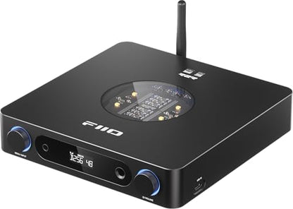 FiiO K13 R2R Desktop DAC & Headphone Amp, High-Fidelity 24Bit R2R DAC, Powerful 2400mW Output, LDAC Bluetooth Streaming, Dual Power Supply, 10-Band PEQ, Balanced XLR & RCA Audio Output (Black) - color: Black