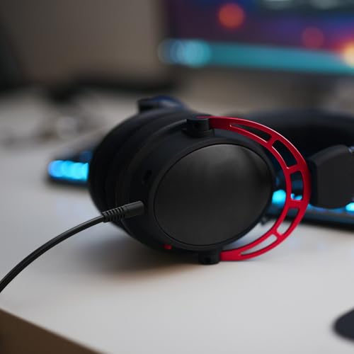 Saipomor 3.5mm Coiled Audio AUX Cable Compatible with HyperX Cloud Mix and Cloud Alpha Gaming Headphones – Replacement Cord for Kingston HyperX Headsets