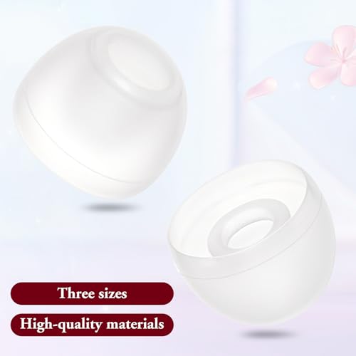 15 Pairs Silicone Ear Bud Replacement Pieces Earbuds Ear Tips Replacement Ear Bud Covers S/M/L Sizes Ear Gels Soft Earphones Earbuds Clear Ear Cushion Ear Bud Tips Replacement Kit