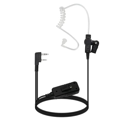 Retevis AI Active Noise Cancellation Walkie Talkie Earpiece, Rechargeable | for RT22/RT21/RT68, Compatible with Pxton, Baofeng, Kenwood Walkie Talkie, Walkie Talkie Earpiece with Mic, Concerts(1 Pack) - style: Noise Reduction and 300mAh battery