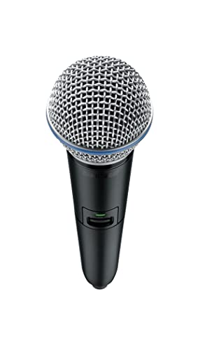 Shure GLXD2+/B58 Handheld Transmitter with BETA 58A Vocal Mic Capsule - for use with GLX-D+ Dual Band Digital Wireless Microphone Systems, Receiver Sold Separately (GLXD2+/B58=-Z3) - style: BETA 58A